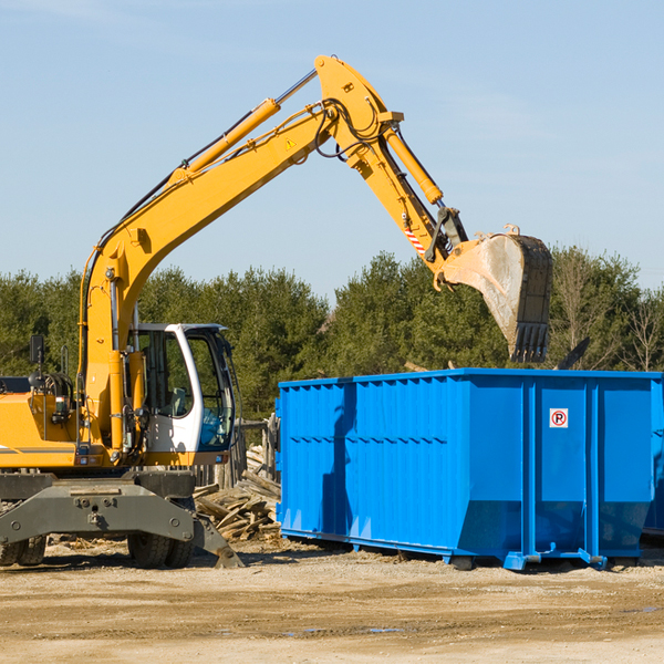 are there any restrictions on where a residential dumpster can be placed in Raymond ME